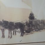 Iron Bridge farmer Willie Tait hauling a load of pressed hay to market at Blind River. Credit Will Samis Iron Bridge.