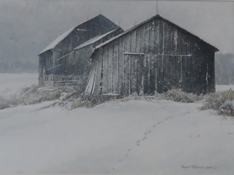 Near Lowville by Robert Bateman, 11.5x15.5", acrylic, 2000, location: Lowville