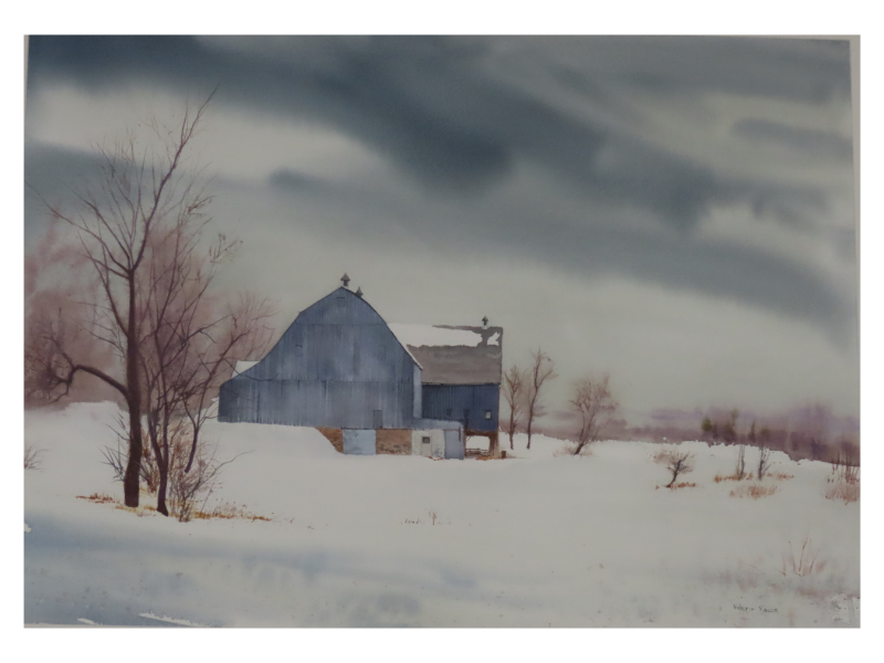 Winter's Grip by Valerio Ragga, 12"x18", watercolour, 1987, location: unknown