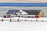 ALT. F Long barn of Mr. Claude Gosselin beside the St. Lawrence River at St Jean Ile dOrleans